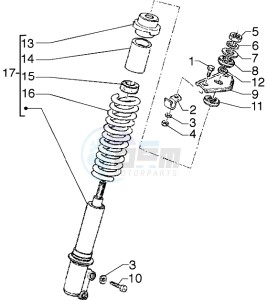 Hexagon 125 GT drawing Front shock absorber