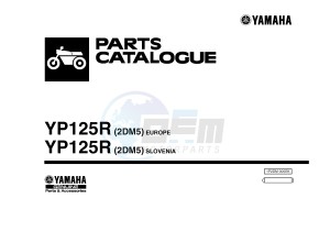 YP125R X-MAX125 X-MAX (2DM5 2DM5) drawing .1-Front-Page