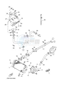 YPR125R XMAX 125 EVOLIS 125 (2DMB 2DMB) drawing RADIATOR & HOSE