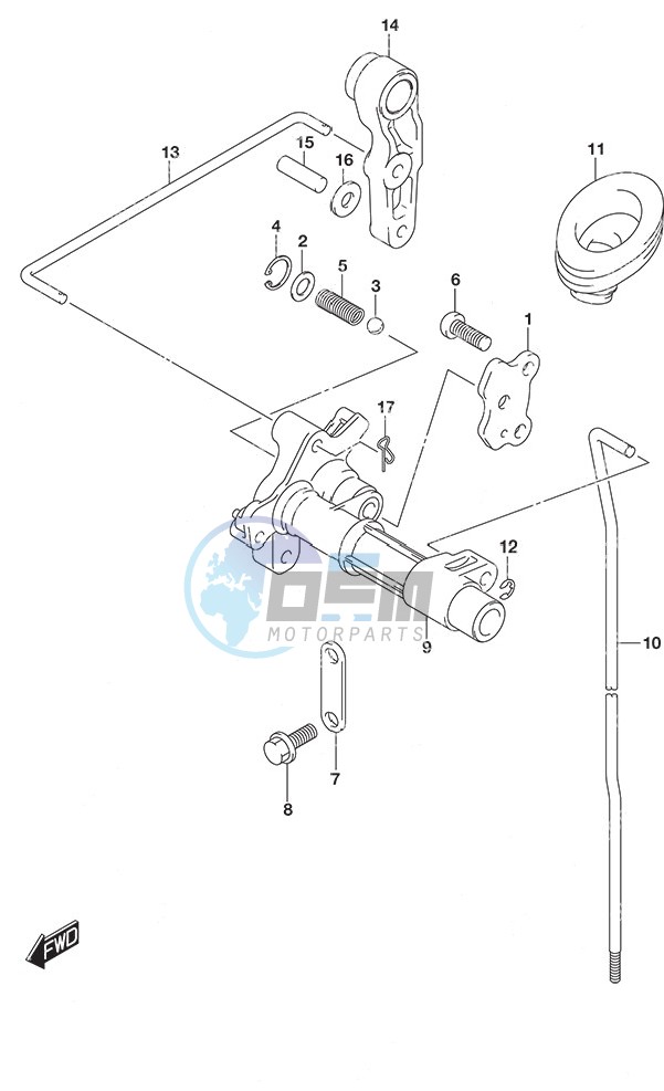 Clutch Rod w/Remote Control