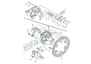 YZ 250 drawing REAR BRAKE CALIPER