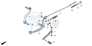 CRF100F drawing PEDAL