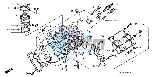 LEFT CYLINDER HEAD