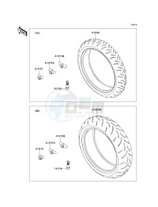 ZX 600 R [NINJA ZX-6R MONSTER ENERGY] (R9FA) R9F drawing TIRES