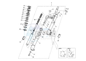 YQ AEROX 50 drawing FRONT FORK