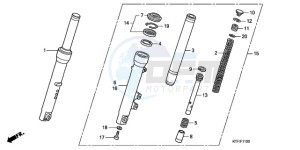 SH1259 France - (F / CMF 2F) drawing FRONT FORK