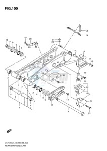 LT-R450 (E28-E33) drawing REAR SWINGING ARM (LT-R450ZL1 E33)