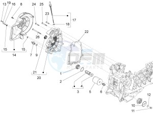 946 125 4T 3V ABS ARMANI (EMEA, APAC) drawing Flywheel magneto cover - Oil filter