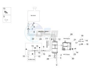 TUONO 1100 V4 RF E4 ABS (APAC) drawing Fuel vapour recover system