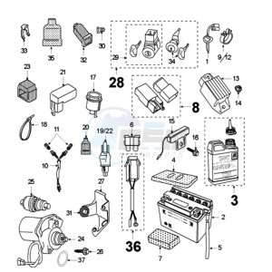 FOX LNA 2 drawing ELECTRIC EQUIPMENT WITH PICKUP COIL