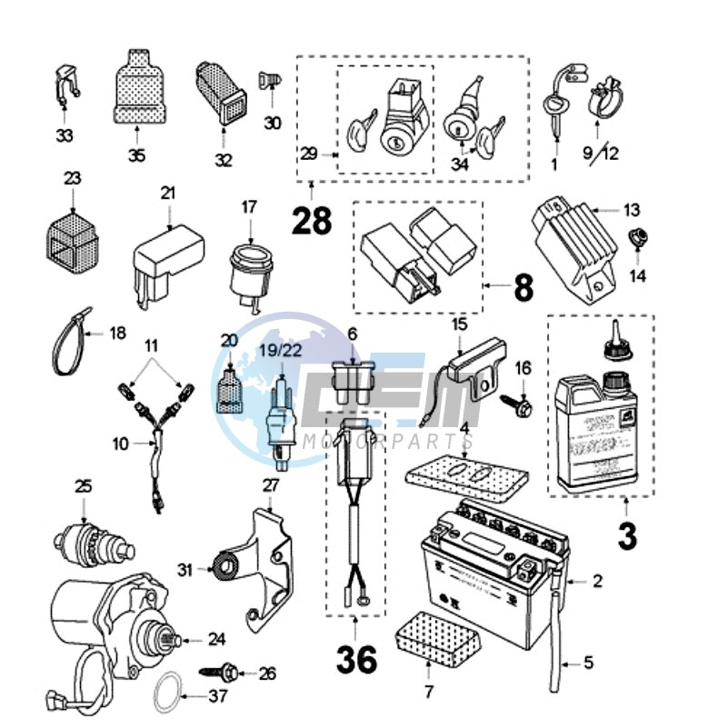 ELECTRIC EQUIPMENT WITH PICKUP COIL