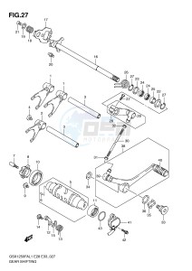 GSX1250FA (E28) drawing GEAR SHIFTING