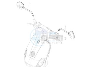 VX-VXL-SXL 150 4T 3V drawing Driving mirror/s