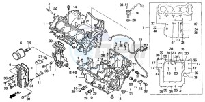 CBF600SA drawing CRANKCASE