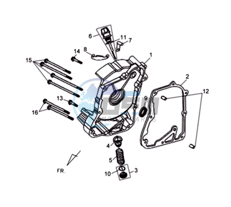 CRANKCASE RIGHT / START MOTOR