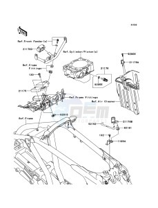 KFX450R KSF450BBF EU drawing Fuel Injection