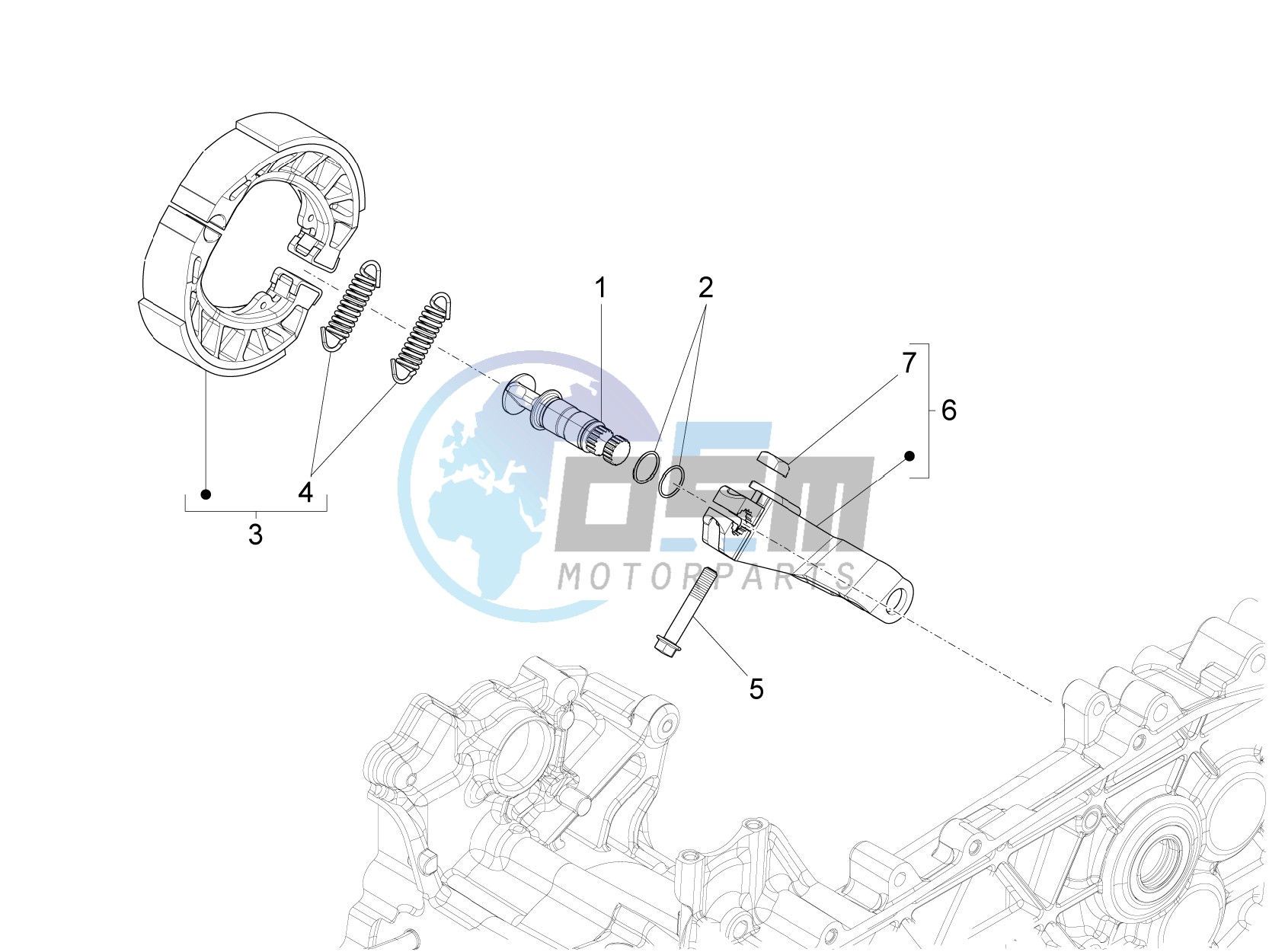 Rear brake - Brake jaw