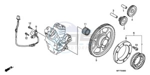 XL700V9 France - (F / CMF SPC) drawing PULSE GENERATOR/ STARTING CLUTCH