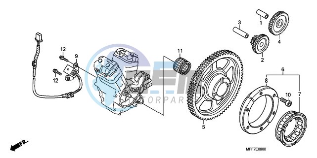 PULSE GENERATOR/ STARTING CLUTCH