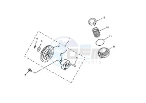 YP MAJESTY 125 drawing OIL PUMP