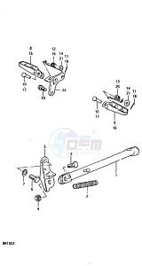 RM100 (N-T-X) drawing STAND - FOOTREST