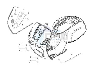 LXV 50 4T 2V 25 Kmh B-NL drawing Front shield