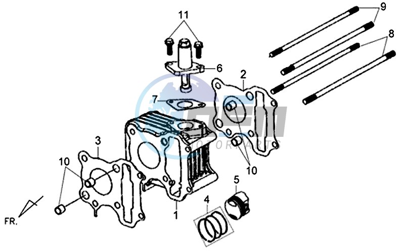 CYLINDER / CYLINDER HEAD GASKET / BASE GASKET