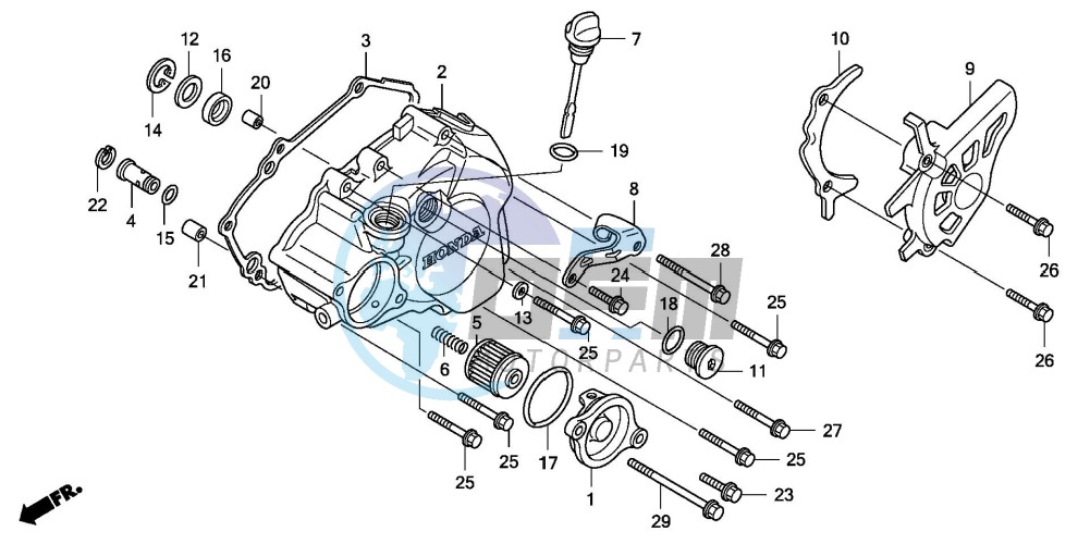 L. CRANKCASE COVER