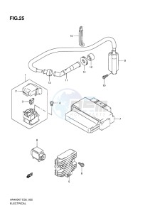 AN400 BURGMAN EU-UK drawing ELECTRICAL