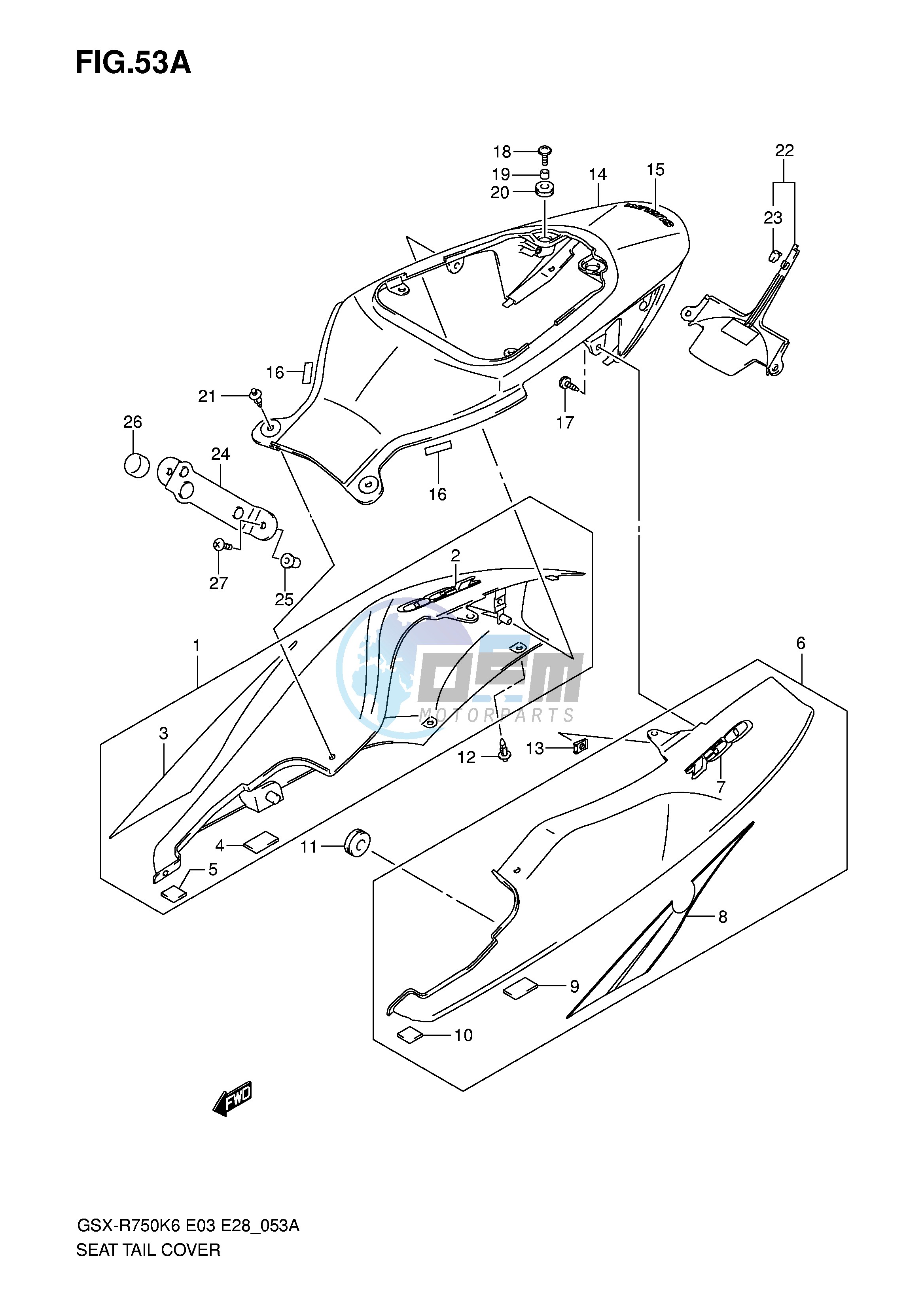 SEAT TAIL COVER (MODEL K7)