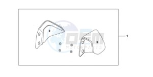 CBF10009 Europe Direct - (ED) drawing KNUCKLE VISOR