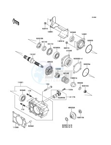 MULE_4010_DIESEL_4X4 KAF950FDF EU drawing Bevel Gear Case