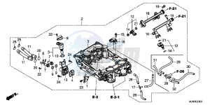 CTX1300AE CTX1300A UK - (E) drawing THROTTLE BODY