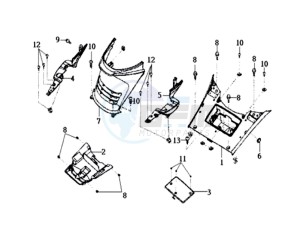 EURO MX 125 DUAL DISK 50 drawing FOOTREST