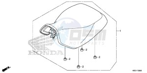 TRX420FE1H Europe Direct - (ED) drawing SEAT