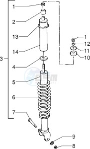 Easy Moving 50 drawing Rear Shock absorber