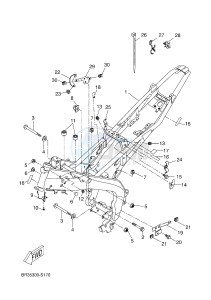 MT125A MT-125 ABS (BR36 BR36 BR36 BR36) drawing FRAME