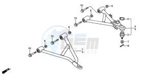 TRX350TM FOURTRAX 350 drawing FRONT ARM (1)