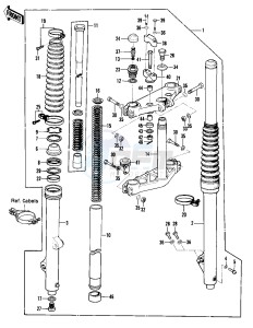 KX 420 A [KX420] (A1-A2) [KX420] drawing FRONT FORK -- KX420-A2- -