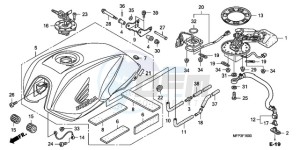 CB1300SA9 Australia - (U / ABS BCT MME TWO TY2) drawing FUEL TANK