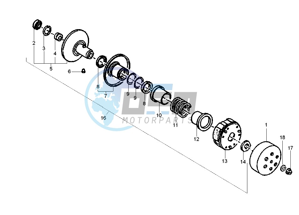 Driven pulley