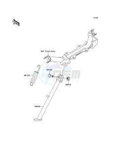 KLX110 KLX110CDF EU drawing Stand(s)