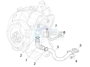 Granturismo 125 L E3 drawing Secondary air box