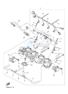 YZF-R1 YZF-R1M 998 R1 (2SG5 2SG6) drawing INTAKE 2