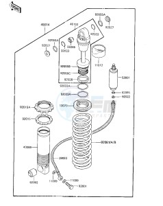 KX 125 C [KX125L] (C1) [KX125L] drawing SHOCK ABSORBER