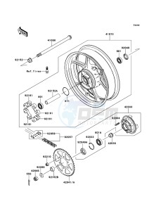 ER-6N ER650C9F GB XX (EU ME A(FRICA) drawing Rear Hub