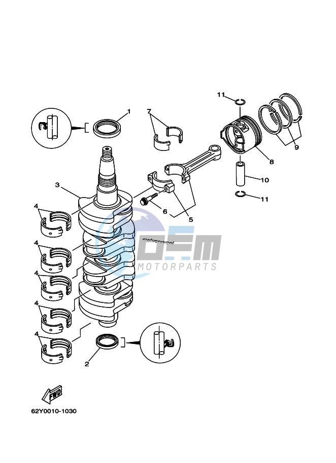 CRANKSHAFT--PISTON