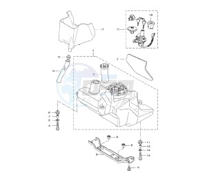 VP X-CITY 250 drawing FUEL TANK