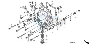 FES1509 Europe Direct - (ED / 2ED) drawing RIGHT CRANKCASE COVER