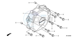 CBR1000RRA F / CMF drawing A.C. GENERATOR COVER (CBR 1000RR)